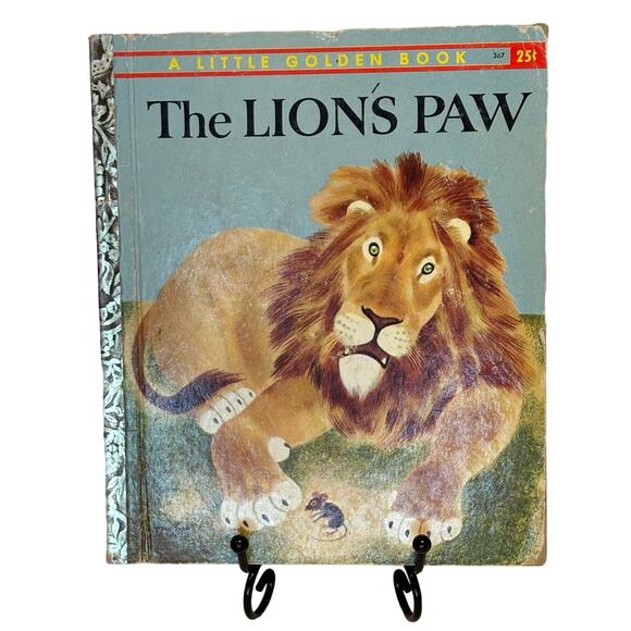 VTG 1st Ed 1959 "A" Little Golden Book, The Lion's Paw - Picture 7 of 7